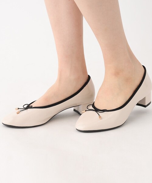 index（インデックス）の「◆ラウンドトゥヒールバレエシューズ（パンプス・レディース・ブラック/ベージュ系その他3/ゴールド・01/02/03）」の3枚目の写真