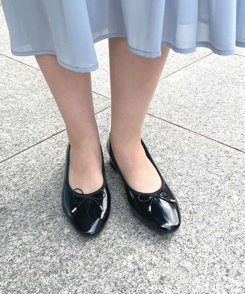 index（インデックス）の「◆ラウンドトゥヒールバレエシューズ（パンプス・レディース・ブラック/ベージュ系その他3/ゴールド・01/02/03）」の21枚目の写真