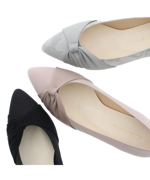 JELLY BEANS(ジェリービーンズ)の「サイドターバンモールドソールパンプス【Made in Japan】<ふわさら>(125-19021)JELLY BEANS(ジェリービーンズ)(パンプス・レディース・グレー/ブラック/マルチ・21.5/22/22.5/23/23.5/24/24.5/25/25.5)」の10枚目の写真