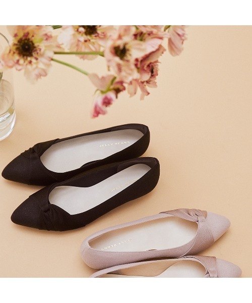 JELLY BEANS(ジェリービーンズ)の「サイドターバンモールドソールパンプス【Made in Japan】<ふわさら>(125-19021)JELLY BEANS(ジェリービーンズ)(パンプス・レディース・グレー/ブラック/マルチ・21.5/22/22.5/23/23.5/24/24.5/25/25.5)」の17枚目の写真