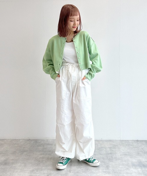 w closet（ダブルクローゼット）の「【カップ付き】バッククロスキャミソール（キャミソール・レディース・ブラック/オフホワイト・FREE）」の7枚目の写真