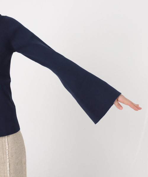 IENA（イエナ）の「2X2リブボートネックプルオーバー（ニット/セーター・レディース・アイボリー/ライトグリーン/ネイビー・FREE）」の7枚目の写真