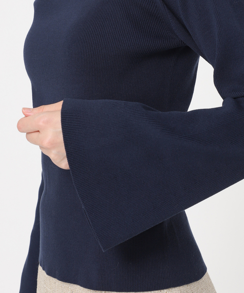 IENA（イエナ）の「2X2リブボートネックプルオーバー（ニット/セーター・レディース・アイボリー/ライトグリーン/ネイビー・FREE）」の11枚目の写真