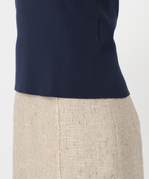 IENA（イエナ）の「2X2リブボートネックプルオーバー（ニット/セーター・レディース・アイボリー/ライトグリーン/ネイビー・FREE）」の15枚目の写真