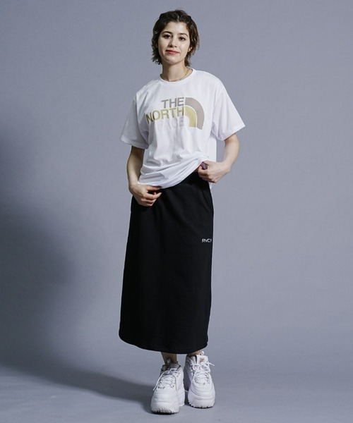 THE NORTH FACE(ザノースフェイス)の「THE NORTH FACE/ザ・ノース・フェイス フロントロゴ/ショートスリーブ/カラフルロゴTシャツ NTW32353(Tシャツ/カットソー・レディース・ホワイト/ベージュ/ブラック/ブルー/オレンジ・XL/L)」の6枚目の写真