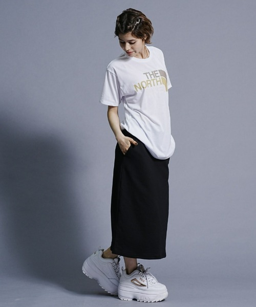 THE NORTH FACE(ザノースフェイス)の「THE NORTH FACE/ザ・ノース・フェイス フロントロゴ/ショートスリーブ/カラフルロゴTシャツ NTW32353(Tシャツ/カットソー・レディース・ホワイト/ベージュ/ブラック/ブルー/オレンジ・XL/L)」の7枚目の写真