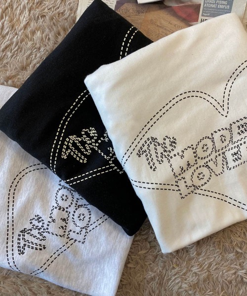 Dalfwin(ダールフィン)の「2023AW 秋冬新作 韓国ファッション 裏起毛なし MODERNハートプリントスウェット スウェット トレーナー カットソー トップス(スウェット・レディース・ブラック/グレー系その他・FREE)」の9枚目の写真