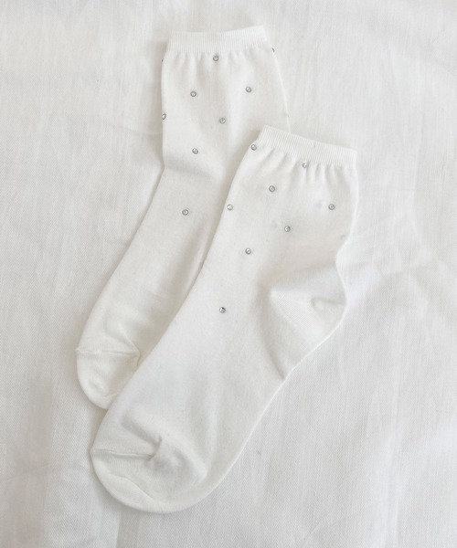 fig London(フィグロンドン)の「crystal socks(ソックス/靴下・レディース・ブラック/ホワイト・FREE)」の15枚目の写真