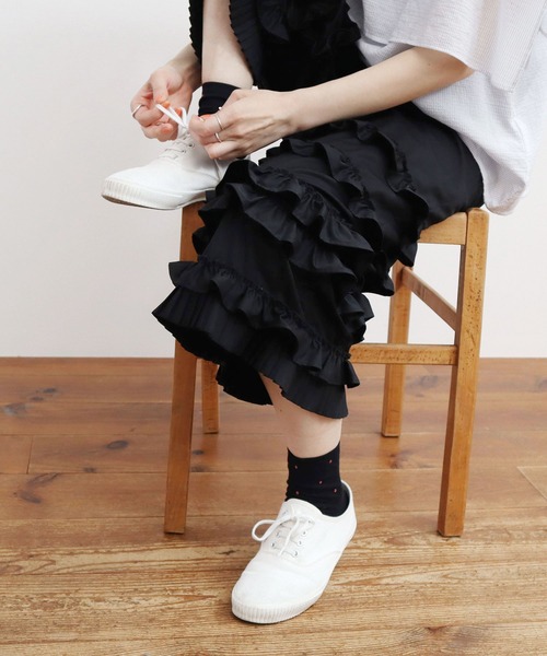 fig London(フィグロンドン)の「crystal socks(ソックス/靴下・レディース・ブラック/ホワイト・FREE)」の11枚目の写真