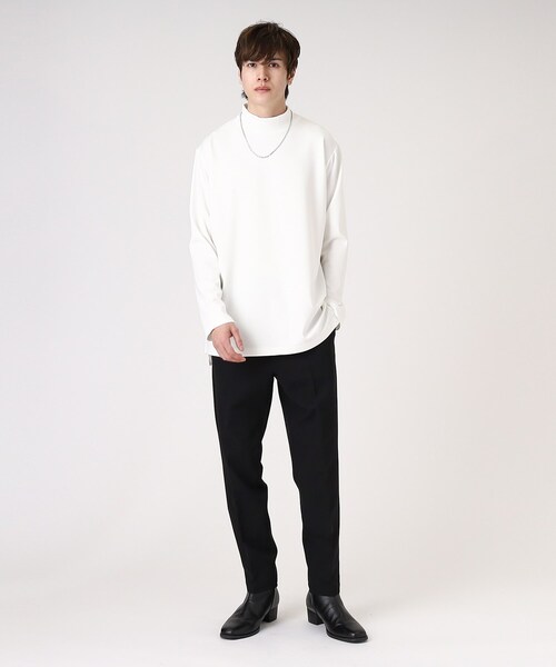 tk.TAKEO KIKUCHI(ティーケータケオキクチ)の「◆ネックレス付きタートルネックカットソー(Tシャツ/カットソー・メンズ・ブラック/ホワイト・01/02/03)」の15枚目の写真