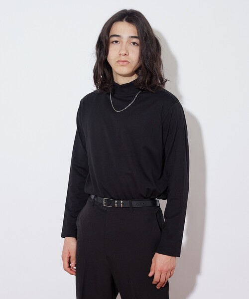 tk.TAKEO KIKUCHI(ティーケータケオキクチ)の「◆ネックレス付きタートルネックカットソー(Tシャツ/カットソー・メンズ・ブラック/ホワイト・01/02/03)」の20枚目の写真