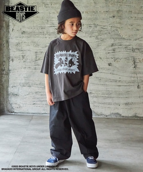 PAIRMANON STREET（ペアマノンストリート）の「【PAIRMANON STREET】【プレミアムコットン100】【Beastie Boys】プリント半袖Tシャツ（Tシャツ/カットソー・キッズ・ブラック/オレンジ/グリーン/ホワイト/ライトベージュ・100/120/140/130/110/150）」の11枚目の写真