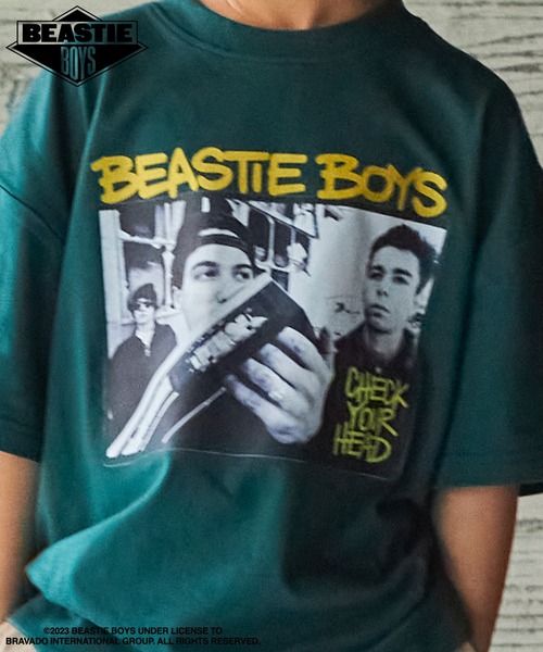 PAIRMANON STREET（ペアマノンストリート）の「【PAIRMANON STREET】【プレミアムコットン100】【Beastie Boys】プリント半袖Tシャツ（Tシャツ/カットソー・キッズ・ブラック/オレンジ/グリーン/ホワイト/ライトベージュ・100/120/140/130/110/150）」の14枚目の写真