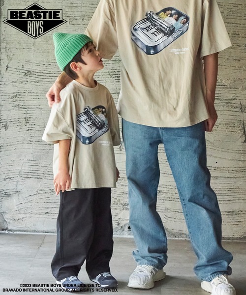 PAIRMANON STREET（ペアマノンストリート）の「【PAIRMANON STREET】【プレミアムコットン100】【Beastie Boys】プリント半袖Tシャツ（Tシャツ/カットソー・キッズ・ブラック/オレンジ/グリーン/ホワイト/ライトベージュ・100/120/140/130/110/150）」の13枚目の写真