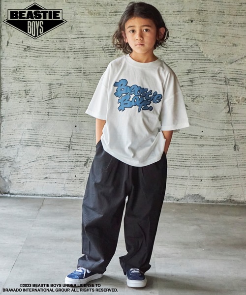 PAIRMANON STREET（ペアマノンストリート）の「【PAIRMANON STREET】【プレミアムコットン100】【Beastie Boys】プリント半袖Tシャツ（Tシャツ/カットソー・キッズ・ブラック/オレンジ/グリーン/ホワイト/ライトベージュ・100/120/140/130/110/150）」の9枚目の写真
