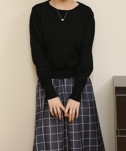 MAISON DE THERESE(メゾン ド テレーズ)の「切り替えニットロングワンピース(ワンピース・レディース・ブラック系1/ブラック/ブラック系2・FREE)」の17枚目の写真