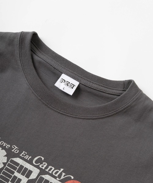 make a ray!（メイク ア レイ！）の「【PEZ/ペッツ】キャラクターキャンディーケース レトロイラストプリント 半袖Tシャツ/ビッグシルエット（Tシャツ/カットソー・レディース・ホワイト/チャコールグレー/オレンジ・XL/M/L）」の6枚目の写真