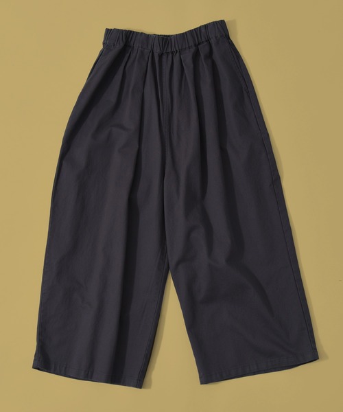 folka（フォルカ）の「3-ワイドパンツ / コットンツイル【folka フォルカ】【UNISEX 男女兼用】（チノパンツ・レディース・ブラウン/スミクロ/ライトベージュ/アイボリー・ONE SIZE）」の2枚目の写真