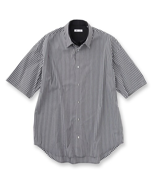 tk.TAKEO KIKUCHI（ティーケータケオキクチ）の「◆レイヤードストライプシャツ（シャツ/ブラウス・メンズ・ブラック系2/ブルー系7・02/03）」の3枚目の写真