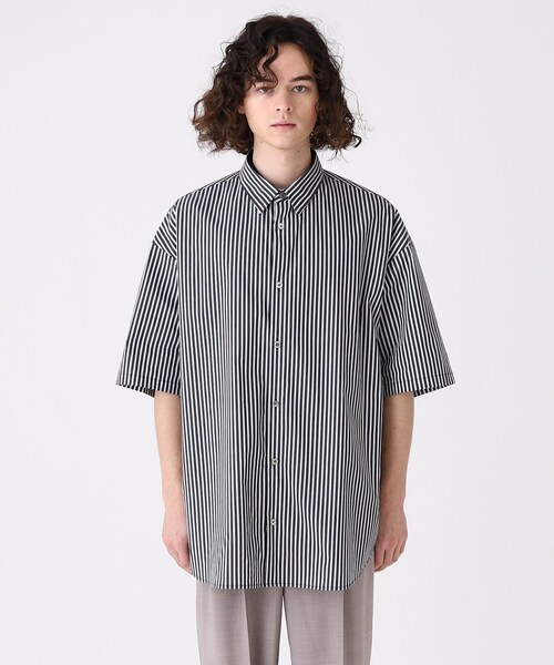 tk.TAKEO KIKUCHI（ティーケータケオキクチ）の「◆レイヤードストライプシャツ（シャツ/ブラウス・メンズ・ブラック系2/ブルー系7・02/03）」の4枚目の写真