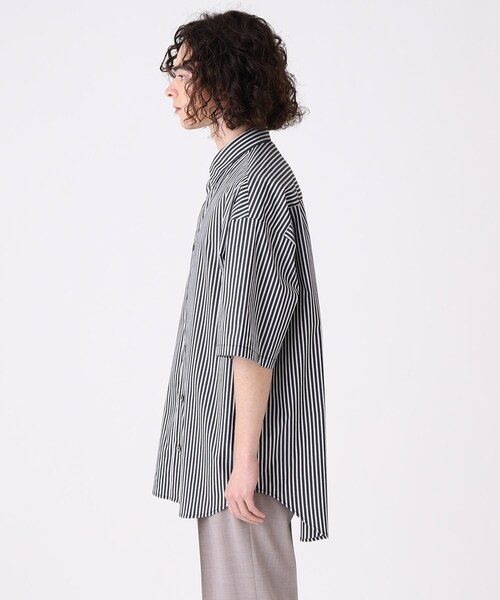 tk.TAKEO KIKUCHI（ティーケータケオキクチ）の「◆レイヤードストライプシャツ（シャツ/ブラウス・メンズ・ブラック系2/ブルー系7・02/03）」の5枚目の写真