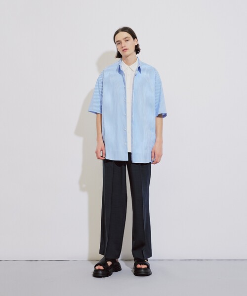 tk.TAKEO KIKUCHI（ティーケータケオキクチ）の「◆レイヤードストライプシャツ（シャツ/ブラウス・メンズ・ブラック系2/ブルー系7・02/03）」の16枚目の写真