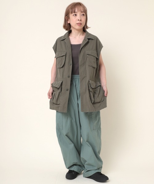 RNA-N（アールエヌエーエヌ）の「R4095 ハイカウントダンプカーゴパンツ（カーゴパンツ・レディース・ブルー/オレンジ/グリーン・MEDIUM）」の21枚目の写真