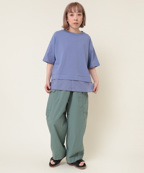 RNA-N（アールエヌエーエヌ）の「R4095 ハイカウントダンプカーゴパンツ（カーゴパンツ・レディース・ブルー/オレンジ/グリーン・MEDIUM）」の12枚目の写真