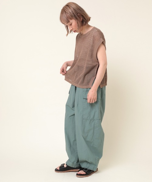 RNA-N（アールエヌエーエヌ）の「R4095 ハイカウントダンプカーゴパンツ（カーゴパンツ・レディース・ブルー/オレンジ/グリーン・MEDIUM）」の16枚目の写真