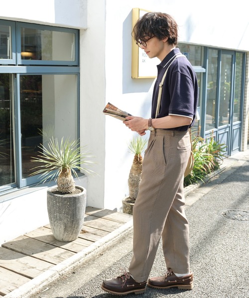 MONO-MART LADY'S（モノマートレディース）の「襟ライン ナンバリングワンポイント刺繍半袖ポロシャツ（ポロシャツ・レディース・レッド/グリーン/ブラウン/ネイビー/ホワイト/ブラック・FREE）」の19枚目の写真