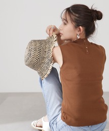 N.(N. Natural Beauty Basic) | ◆総針ボトルネックノースリーブニット(ニット/セーター)