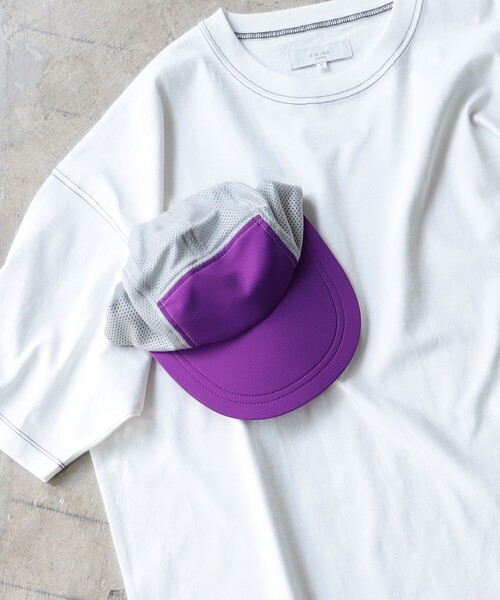 INFIELDER DESIGN(インフィールダーデザイン)の「INFIELDER DESIGN / JET CAP(キャップ・メンズ・パープル系その他5/ライトブルー/チャコールグレー・ONE SIZE)」の3枚目の写真