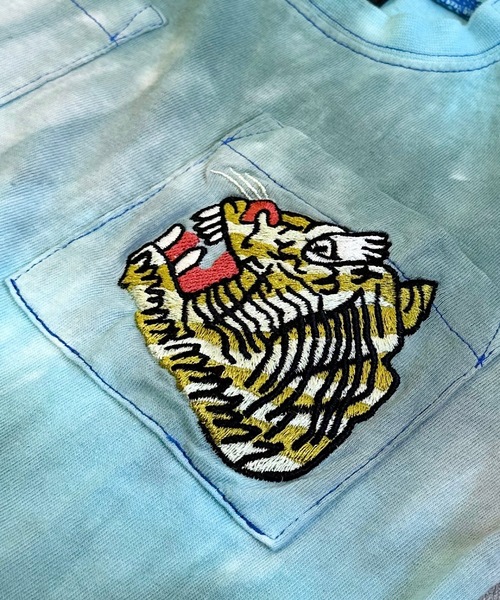 BIG FIELD（ビッグフィールド）の「タイダイTシャツ(80～150cm)（Tシャツ/カットソー・キッズ・グリーン/ピンク・80/90/100/110/120/130/140/150）」の5枚目の写真