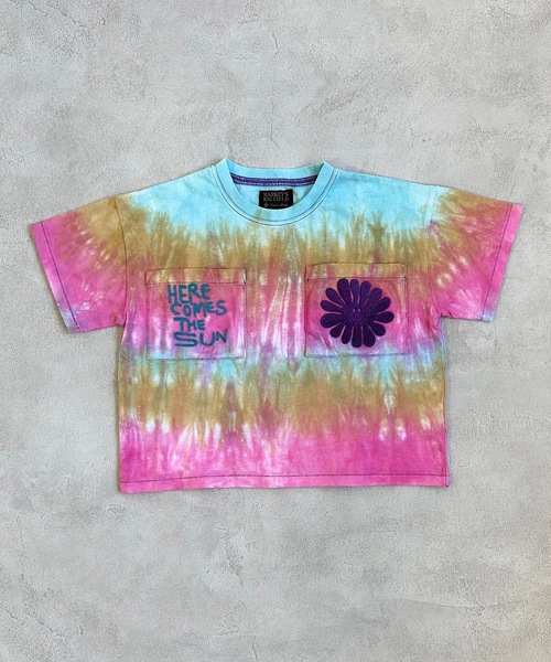 BIG FIELD（ビッグフィールド）の「タイダイTシャツ(80～150cm)（Tシャツ/カットソー・キッズ・グリーン/ピンク・80/90/100/110/120/130/140/150）」の7枚目の写真