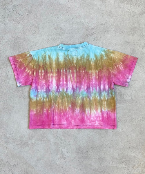 BIG FIELD（ビッグフィールド）の「タイダイTシャツ(80～150cm)（Tシャツ/カットソー・キッズ・グリーン/ピンク・80/90/100/110/120/130/140/150）」の8枚目の写真