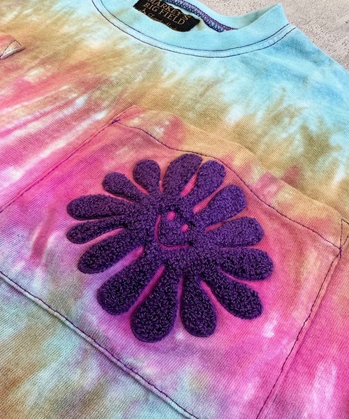 BIG FIELD（ビッグフィールド）の「タイダイTシャツ(80～150cm)（Tシャツ/カットソー・キッズ・グリーン/ピンク・80/90/100/110/120/130/140/150）」の9枚目の写真