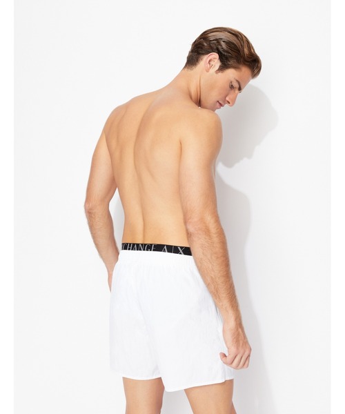 水着 「A|X アルマーニ エクスチェンジ」AXロゴ　スイムショーツ（水着） A|X アルマーニ エクスチェンジAXロゴ サイドラインボートショーツ