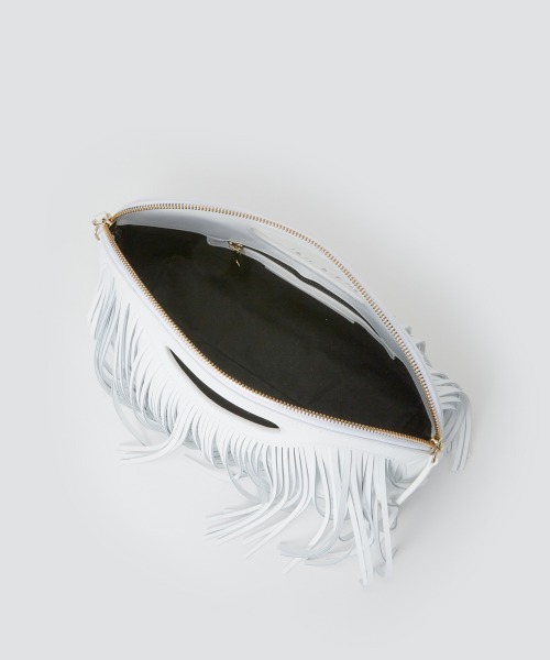 PELLICO(ペリーコ)の「ANELLI CESTO MINI FRINGE バッグ WHITE(クラッチバッグ・レディース・ホワイト・FREE)」の4枚目の写真