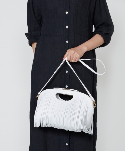PELLICO(ペリーコ)の「ANELLI CESTO MINI FRINGE バッグ WHITE(クラッチバッグ・レディース・ホワイト・FREE)」の8枚目の写真
