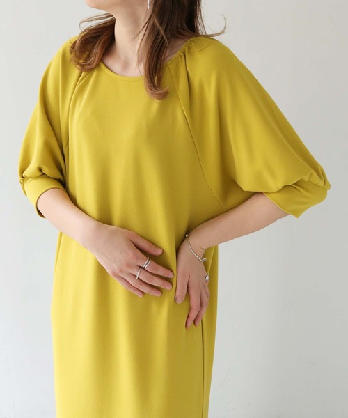 vingtrois（バントロア）の「【Vingtrois】カットジョーゼットマーメイドワンピース（ワンピース・レディース・ブラック/マスタード/ブルー・M）」の11枚目の写真