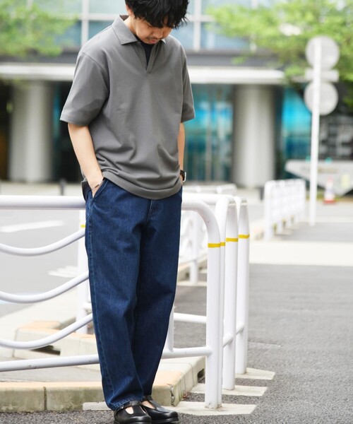 SHIPS any(シップス エニィ)の「SHIPS any: 〈吸水速乾・接触冷感・抗菌防臭 他〉 多機能 カノコ スキッパー ポロシャツ◇(ポロシャツ・メンズ・ホワイト/ネイビー/グレー・SMALL/MEDIUM/LARGE/X-LARGE)」の8枚目の写真