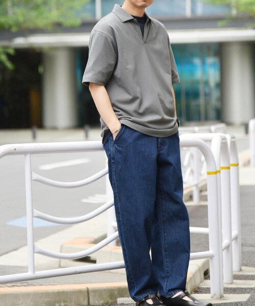 SHIPS any(シップス エニィ)の「SHIPS any: 〈吸水速乾・接触冷感・抗菌防臭 他〉 多機能 カノコ スキッパー ポロシャツ◇(ポロシャツ・メンズ・ホワイト/ネイビー/グレー・SMALL/MEDIUM/LARGE/X-LARGE)」の11枚目の写真