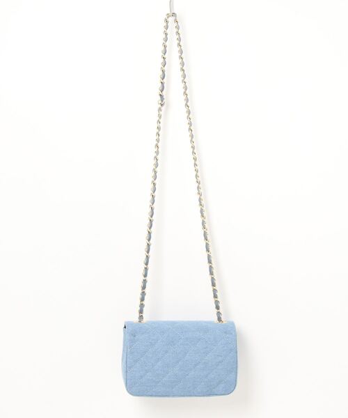 AULENTTI（オウレンティ）の「【AULENTTI/ｵｳﾚﾝﾃｨ】デニム調キルティングチェーンBAG（ショルダーバッグ・レディース・ブルー系その他・FREE）」の2枚目の写真