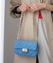 AULENTTI | 【AULENTTI/ｵｳﾚﾝﾃｨ】デニム調キルティングチェーンBAG(ショルダーバッグ)
