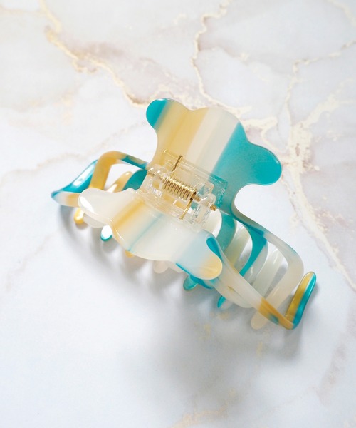 Crisp（クリスプ）の「ニュアンスバンスクリップ（バレッタ/ヘアクリップ・レディース・ブルー/ピンク/ミックスグレー・FREE）」の9枚目の写真