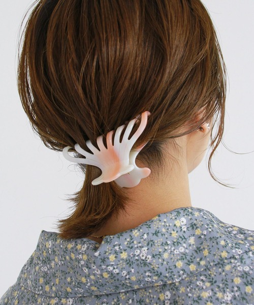 Crisp（クリスプ）の「ニュアンスバンスクリップ（バレッタ/ヘアクリップ・レディース・ブルー/ピンク/ミックスグレー・FREE）」の15枚目の写真