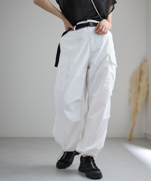 ap retro（アプレトロ）の「カーゴパンツ　ベルト付き（カーゴパンツ・レディース・オフホワイト/カーキ/ブラック・FREE）」の15枚目の写真