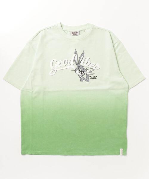 SCOTCH&SODA(スコッチアンドソーダ)の「LOONEY TUNES x SCOTCH & SODA ユニセックスタイダイTシャツ【172388】(Tシャツ/カットソー・メンズ・ライム・MEDIUM/LARGE/SMALL)」の4枚目の写真