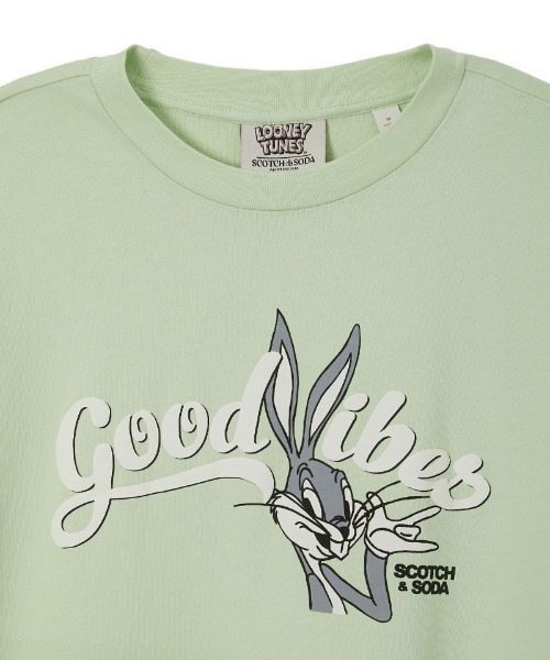 SCOTCH&SODA(スコッチアンドソーダ)の「LOONEY TUNES x SCOTCH & SODA ユニセックスタイダイTシャツ【172388】(Tシャツ/カットソー・メンズ・ライム・MEDIUM/LARGE/SMALL)」の10枚目の写真