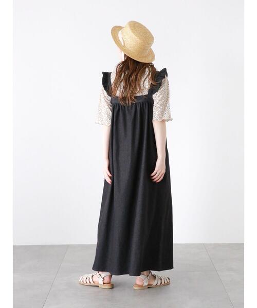 ehka sopo（エヘカソポ）の「花柄プリントカットソー（Tシャツ/カットソー・レディース・ブラック/ミント/ベージュ・F）」の17枚目の写真